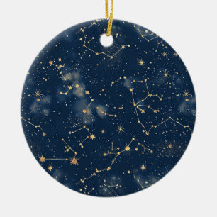 Celestial Constellation - Sterrennacht (5) Keramisch Ornament