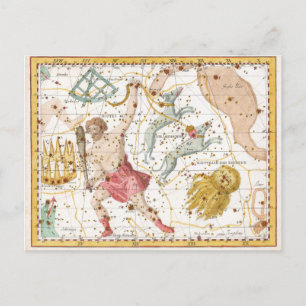 Celestial Constellations Map Briefkaart
