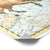 Celestial Constellations Map Poster (Hoek)