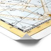 Celestial Constellations Map Poster (Hoek)