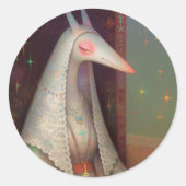 Celestial Creature Ronde Sticker (Voorkant)
