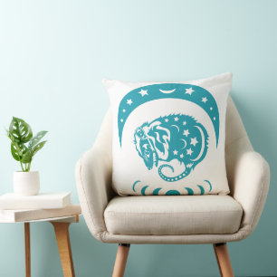 Celestial Crecent Moon Possum Whimsical Natuur Kussen