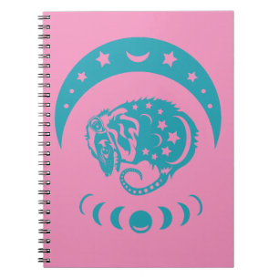 Celestial Crecent Moon Possum Whimsical Natuur Notitieboek