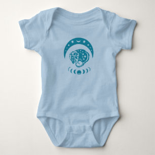 Celestial Crecent Moon Possum Whimsical Natuur Romper
