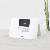 Celestial Crescent Moon Foto Kaart (Achterkant)