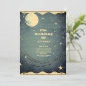 Celestial Crescent Moon Kaart (Staand voorkant)