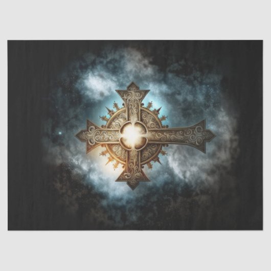Celestial Cross-decoupage Tissue Paper Tissuepapier (Voorkant)