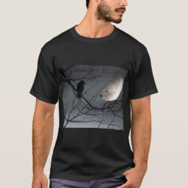 Celestial Crow en de maan T-shirt