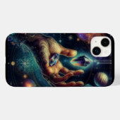 Celestial Crystal in de Palm Galaxy Spacy Case-Mate iPhone Case (Achterkant (horizontaal))
