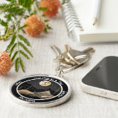 Celestial Custom Sobriety Milestone Gift Sleutelhanger (Zijkant)