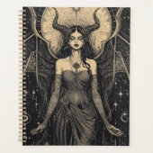 Celestial Dark Angel Art Print | Occult Goddess Il (Devant)