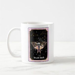 Celestial de Death Moth Tarot Card Moon Pink Koffiemok