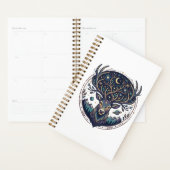 Celestial Deer Mystical Moon & Star Art Stag (Devant avec enveloppe)