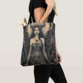 Celestial Demoness Gothic Tote Bag (Dichtbij)