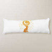 Celestial Desert Fox – Kosmische Maan en Sterren Lichaamskussen (Voorkant)