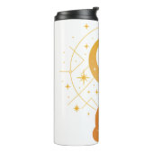 Celestial Desert Fox – Kosmische Maan en Sterren Thermosbeker (Gedraaid links)