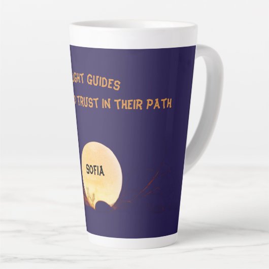 Celestial Devotion 17oz Blue Latte Mug (Angle droit)