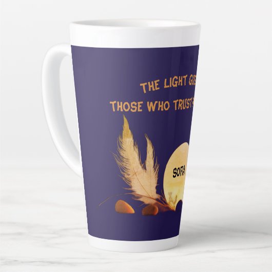 Celestial Devotion 17oz Blue Latte Mug (Angle gauche)