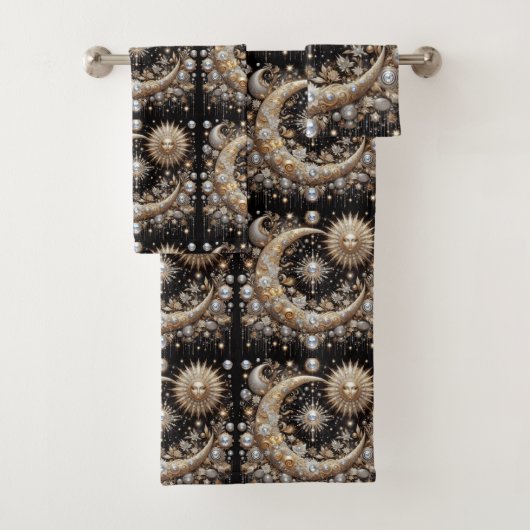 Celestial Diamond Towel Set (En situation)