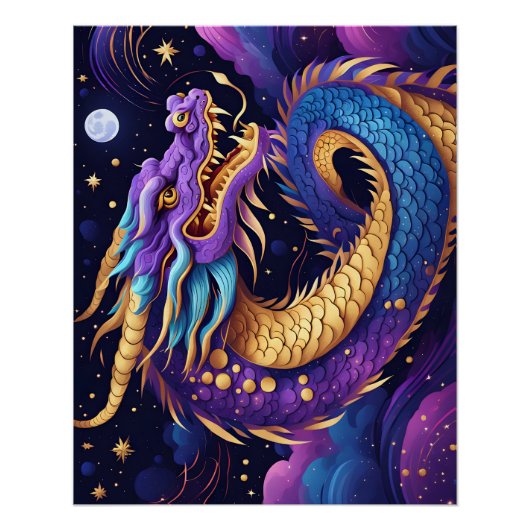 celestial dragon poster perfect poster (Voorkant)