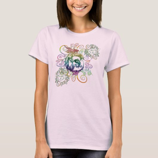 Celestial Dragon Rider T-shirt (Voorkant)