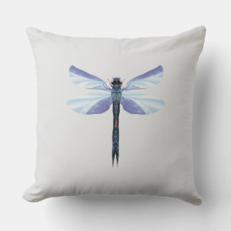 Celestial Dragonfly – Surreal Blue Insect Art Pill Kussen