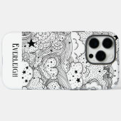 Celestial Dreams Doodles gepersonaliseerd Case-Mate iPhone Case (Achterkant (horizontaal))