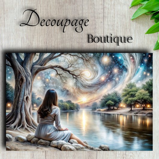 Celestial Dreams Starlit Reverie Decoupage Tissuepapier
