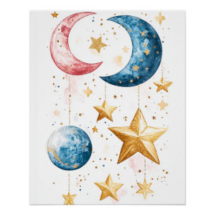 Celestial Dreams Waterverf Perfect Poster