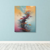 Celestial Dreamscape Canvas Prints: Een fusie van Afdruk (Insitu (Houten vloer))