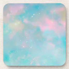 Celestial Dreamscape Pastel Plastic Onderzetter