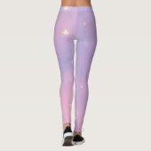 Celestial Dreamscape – Soft Pastel Galaxy Leggings (Dos)