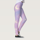 Celestial Dreamscape – Soft Pastel Galaxy Leggings (Droite)