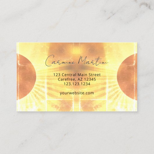 Celestial Eclipse Tie Dye Visitekaartje (Achterkant)