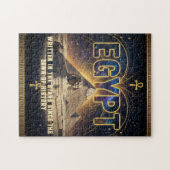 Celestial Egypt Sphinx Pyramids Galaxy Poster Legpuzzel (Horizontaal)