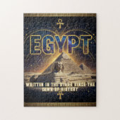Celestial Egypt Sphinx Pyramids Galaxy Poster Legpuzzel (Verticaal)