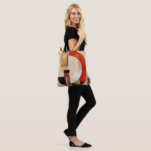 Celestial Elegance: Abstracte Exploratie in Beige Draagtas