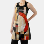 Celestial Elegance: Abstracte Exploratie in Beige Schort (Insitu)