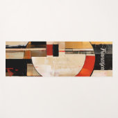 Celestial Elegance: Abstracte Exploratie in Beige Yogamat (Voorkant (horizontaal))