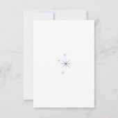Celestial Elegant Wedding Menu RSVP Response Card (Achterkant)