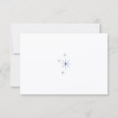 Celestial Elegant Wedding White RSVP Response Card (Dos)