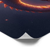 Celestial Ember Dragon Poster (Hoek)