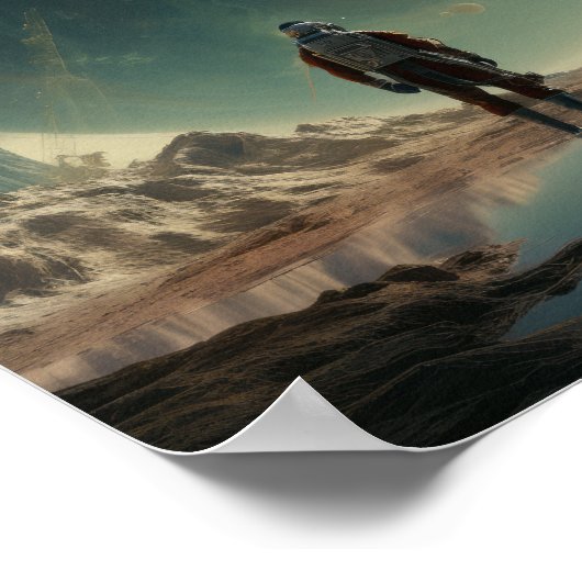 Celestial Encounters: Atronnauts op vreemde wereld Poster (Hoek)