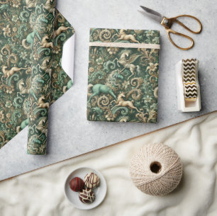 Celestial Equinox – Mythische Eenhoorn Behang Des Cadeaupapier