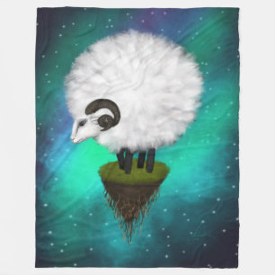 Celestial Ewe: Grazen tussen de sterren Fleece Deken