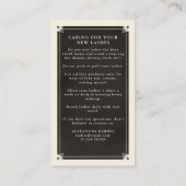 Celestial Eye Tarot Lash Aftercare Card Visitekaartje (Achterkant)
