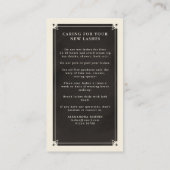 Celestial Eye Tarot Lash Aftercare Card Visitekaartje (Achterkant)