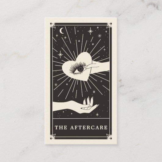 Celestial Eye Tarot Lash Aftercare Card Visitekaartje (Voorkant)