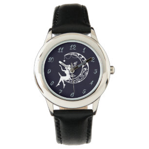 Celestial Fairy op de maan Horloge
