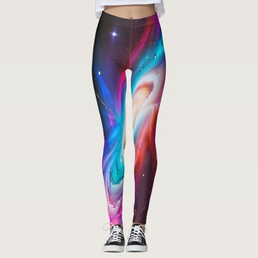 Celestial Fantasy Zwart Gat Leggings (Voorkant)